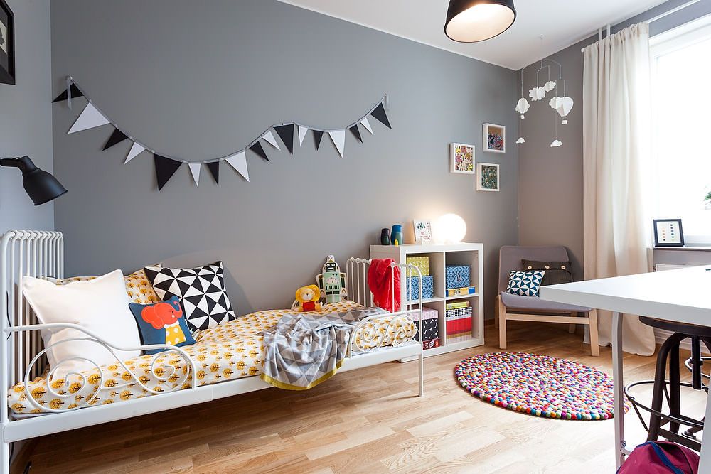Скандинавский стиль для интерьера детской комнаты